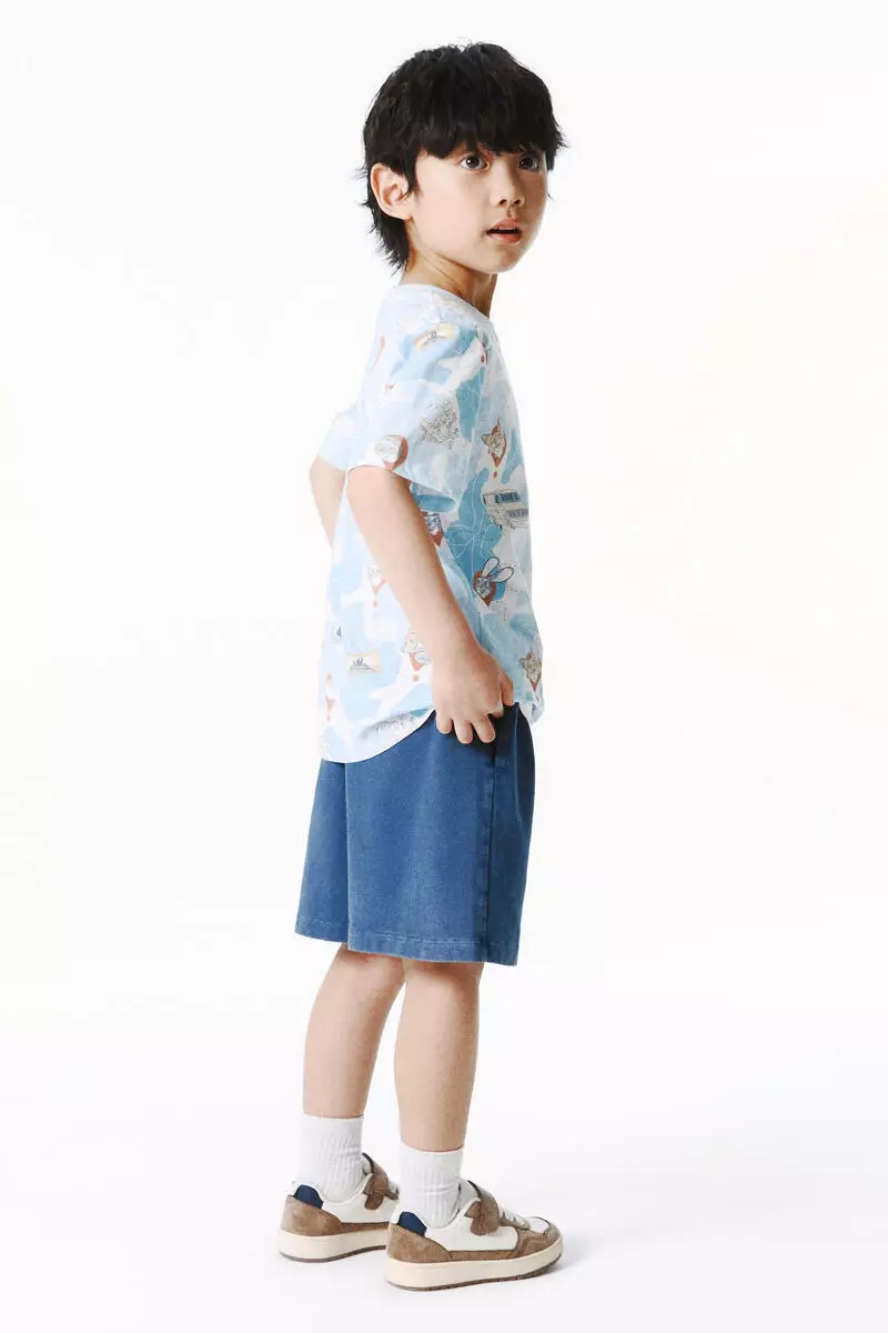 Printed cotton T-shirt