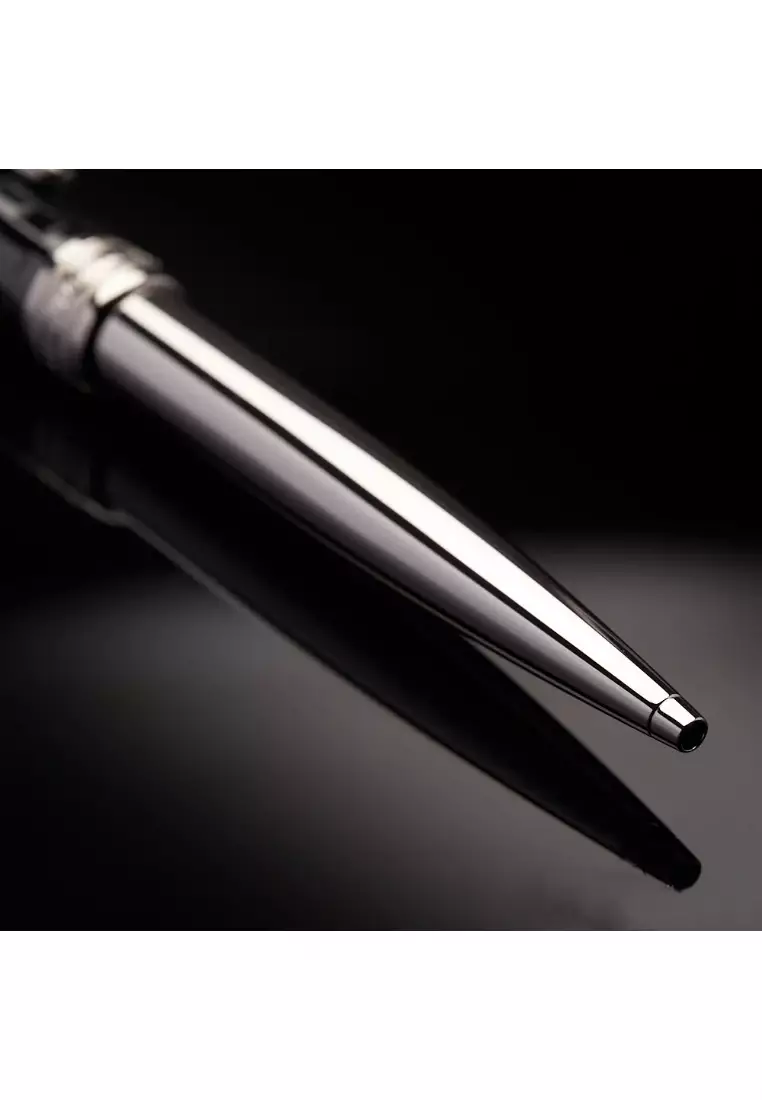 Montblanc Meisterstuck Solitaire Ceramics Black Prisma Ballpoint Pen 103109