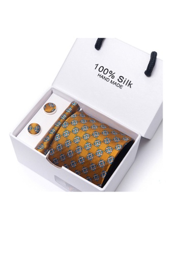 Kings Collection blue Tie, Pocket Square, Cufflinks 3 Pieces Gift Set KCBT2285 BB25BAC3445DB4GS_1