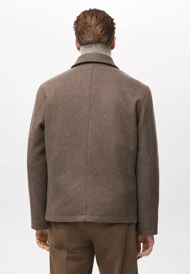 Wool Coat with Pockets
