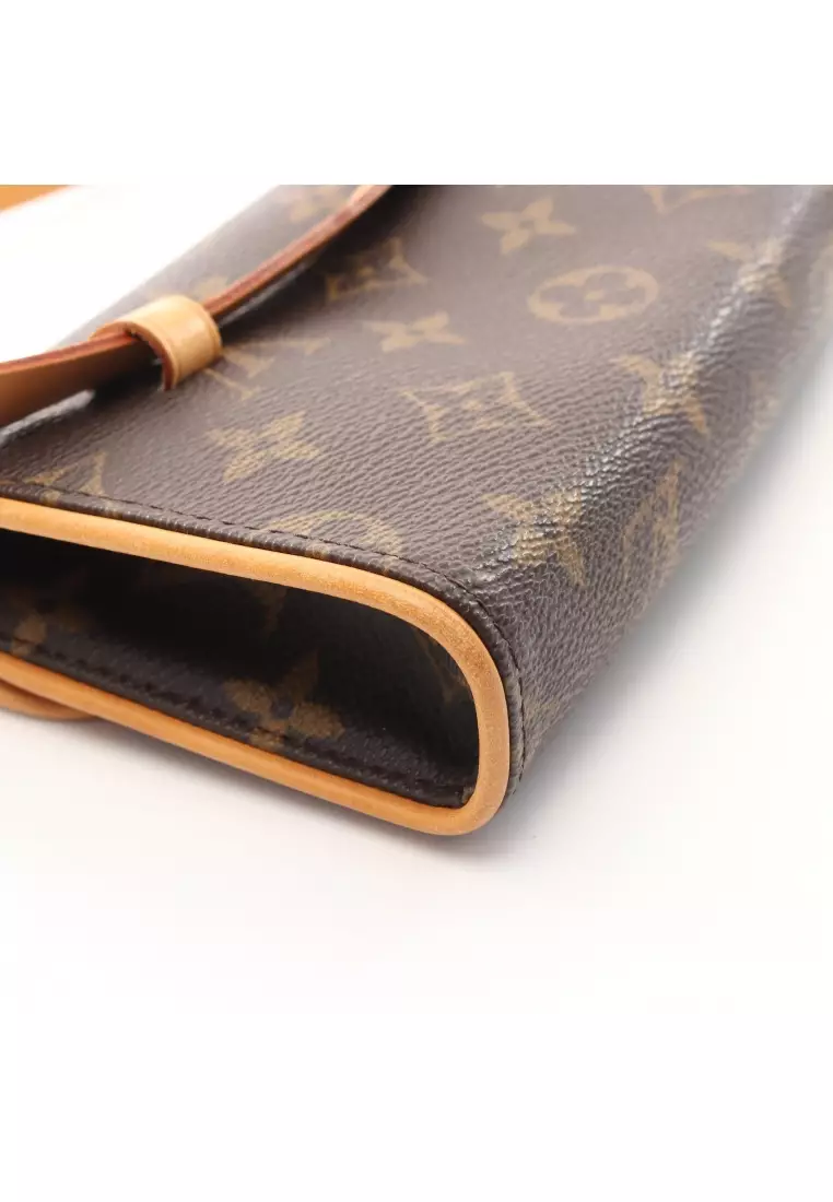 Louis Vuitton, Bags, Louis Vuitton Monogram Pochette Florentine Waist Bag  M5855 Brown Pvc Leather