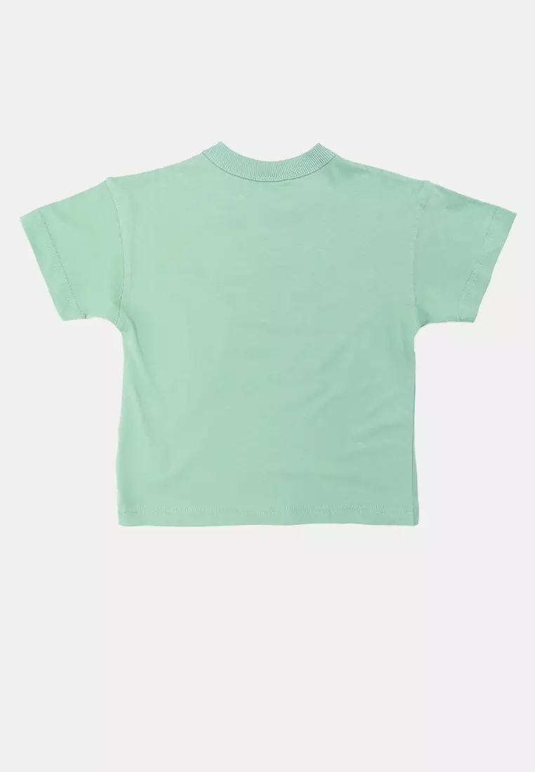 License Drop Shoulder Short Sleeves Tee