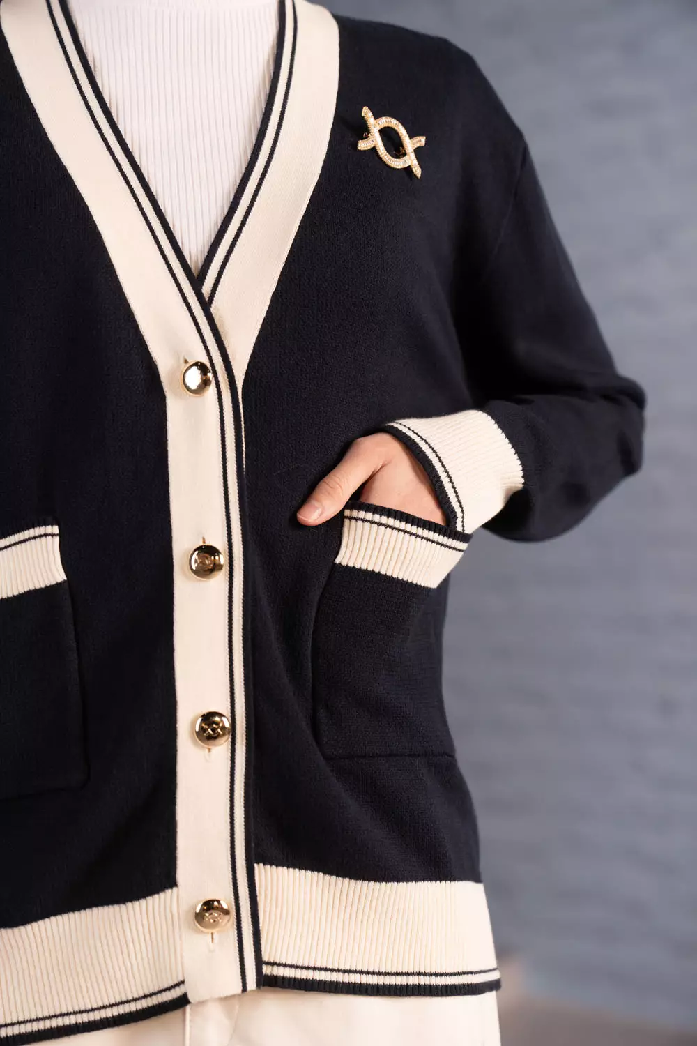 Klamby - Verra Knit Cardigan Mood Indigo