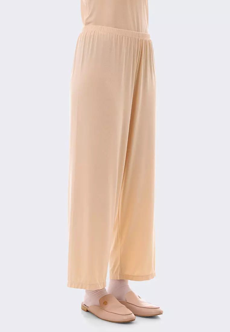 Ria Miranda Beige Comfy Pants
