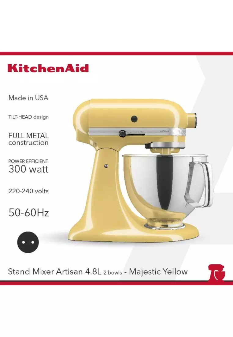 Stand mixer ARTISAN 175, yellow, KitchenAid 