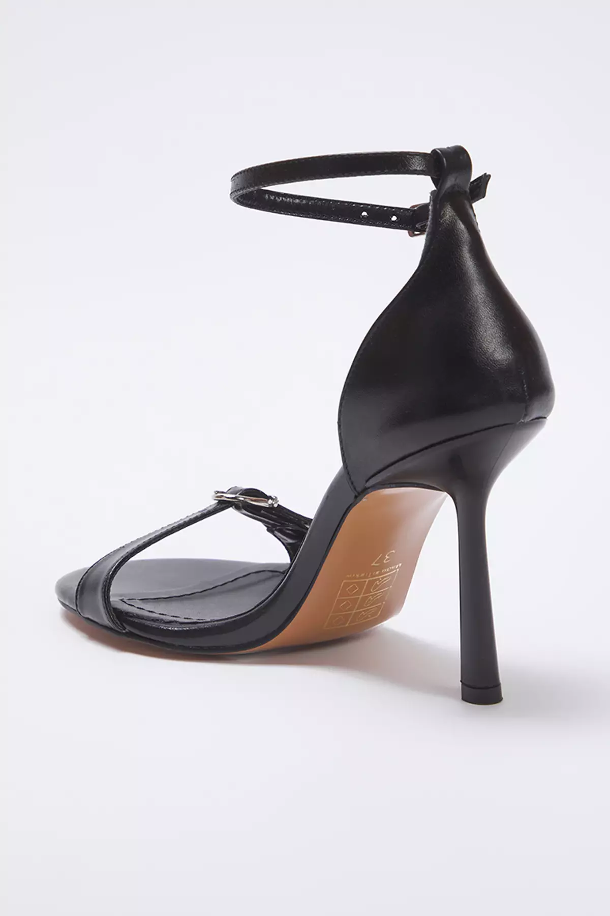 Black Buckle Thin Heels Women Classic Pumps Takss25To00019