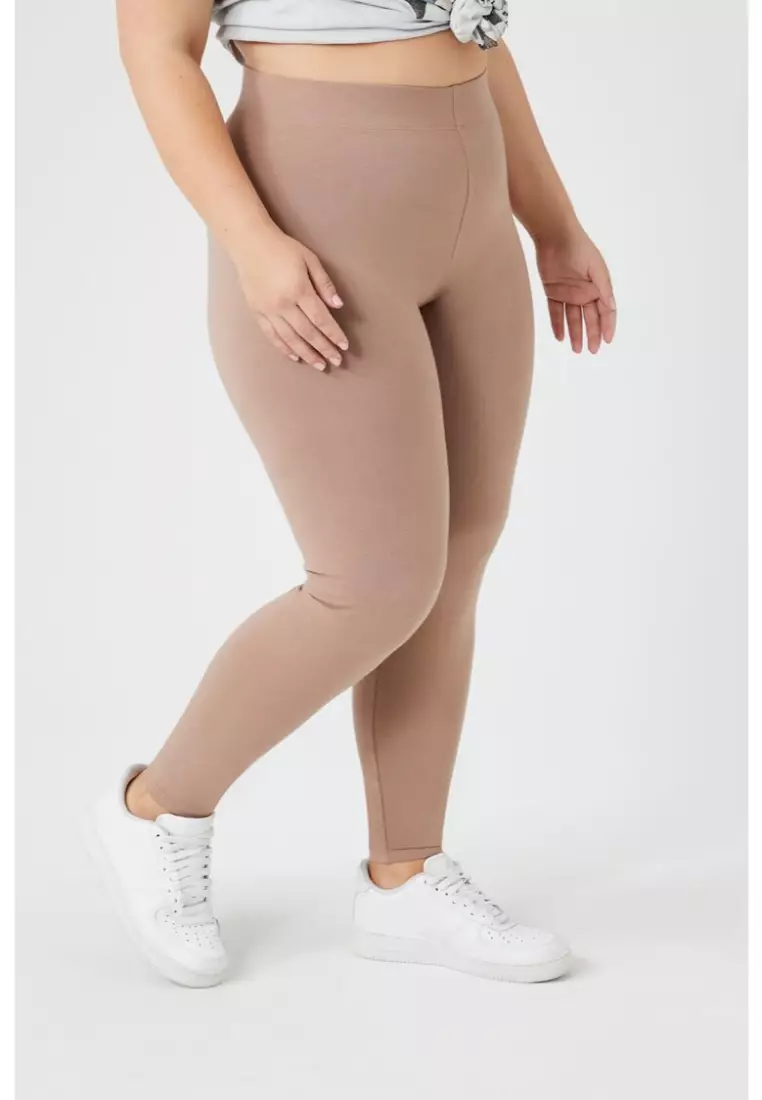 Buy FOREVER 21 Plus Size Organically Grown Cotton Leggings 2024