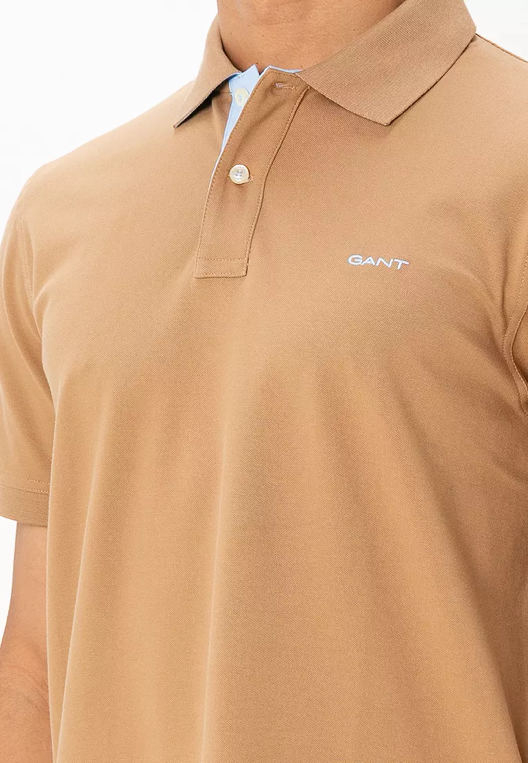 Contrast Pique Polo Shirt