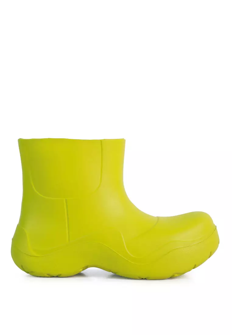 Discount on London Rag  shoes - SKU: Green Gummy Chelsea Rainboots