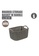 HOUZE HOUZE - Braided Storage Basket with Handle (Small: 23.5x16.5x13.5cm) - Coffee 4D265HL4BFDE08GS_2
