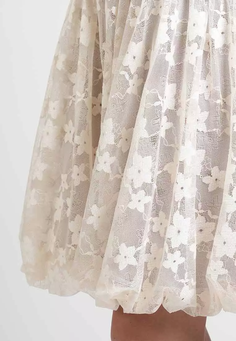 Sophie Floral Laced Midi Dress