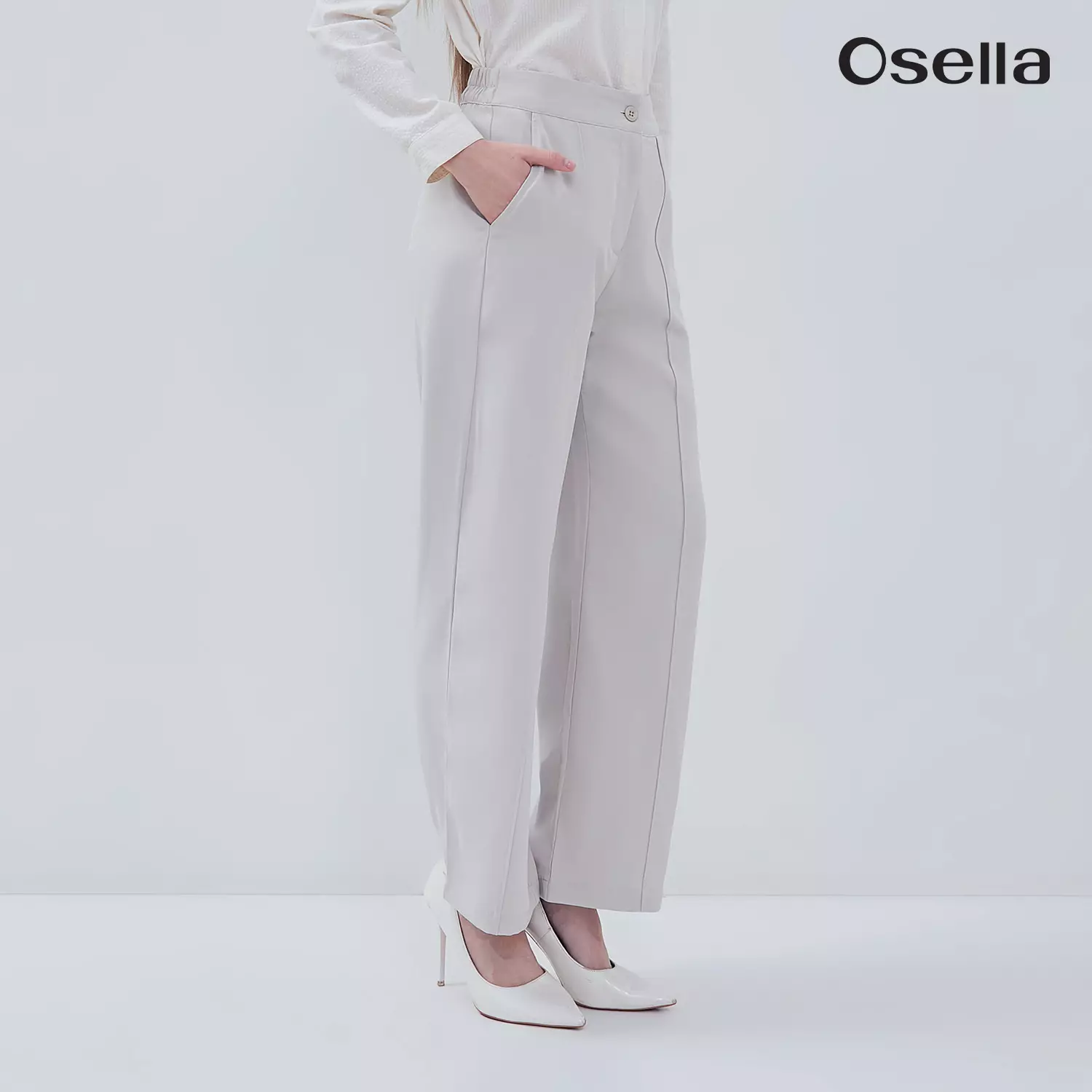 Osella Sera Wide Leg Pants Comfortable High-Waist Pants 2181660150 | Celana Panjang Wanita