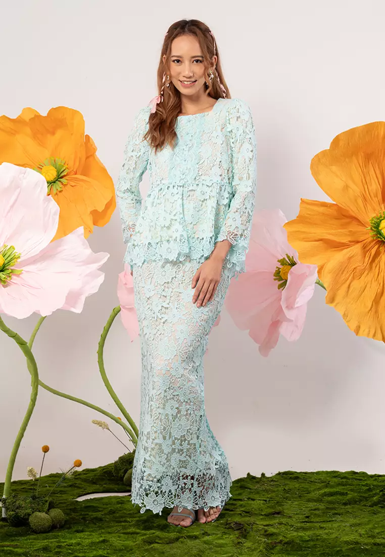Lace peplum store