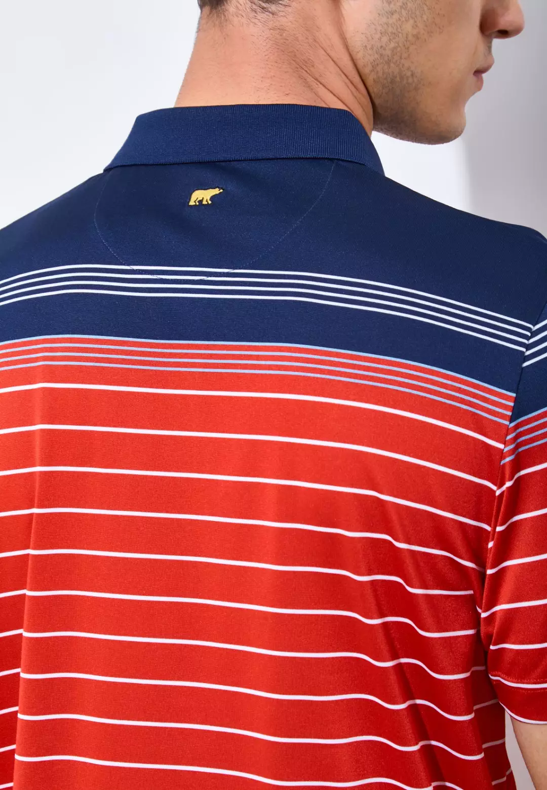 Jack Nicklaus Arcadia Premium Tonal Two Color Solid Polo Caviar