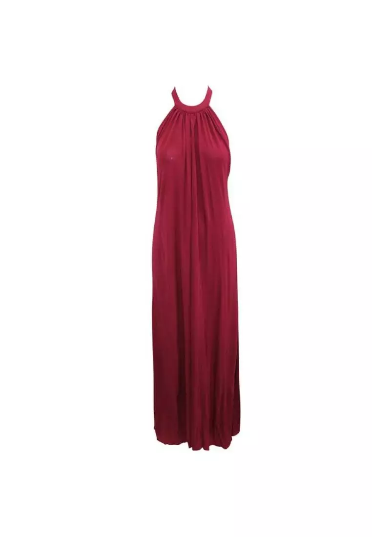 Buy Reformation Pre Loved REFORMATION Bare Back Maxi Red Dress
