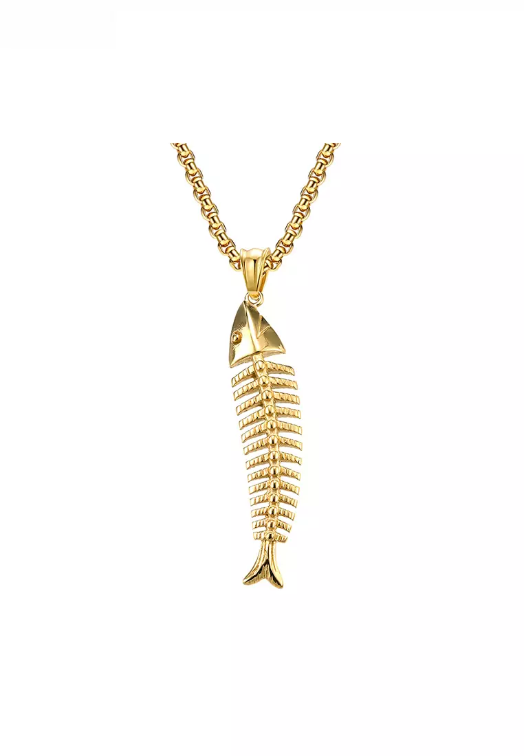 Mens fish pendant necklace new arrivals