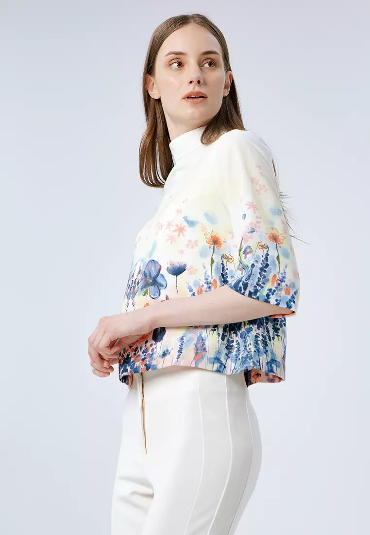 Sansa Top Jardin Blur