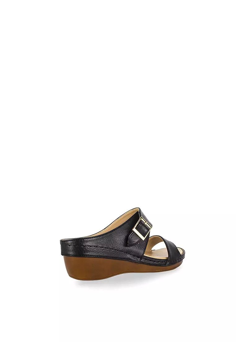 Buy Zanea Shoes TwoStrap Wedge 2024 Online ZALORA Philippines