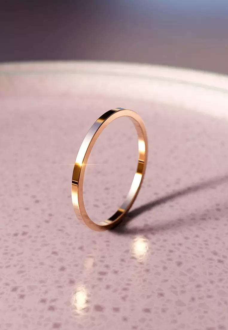 Rose Gold Simplicity Slim Ring