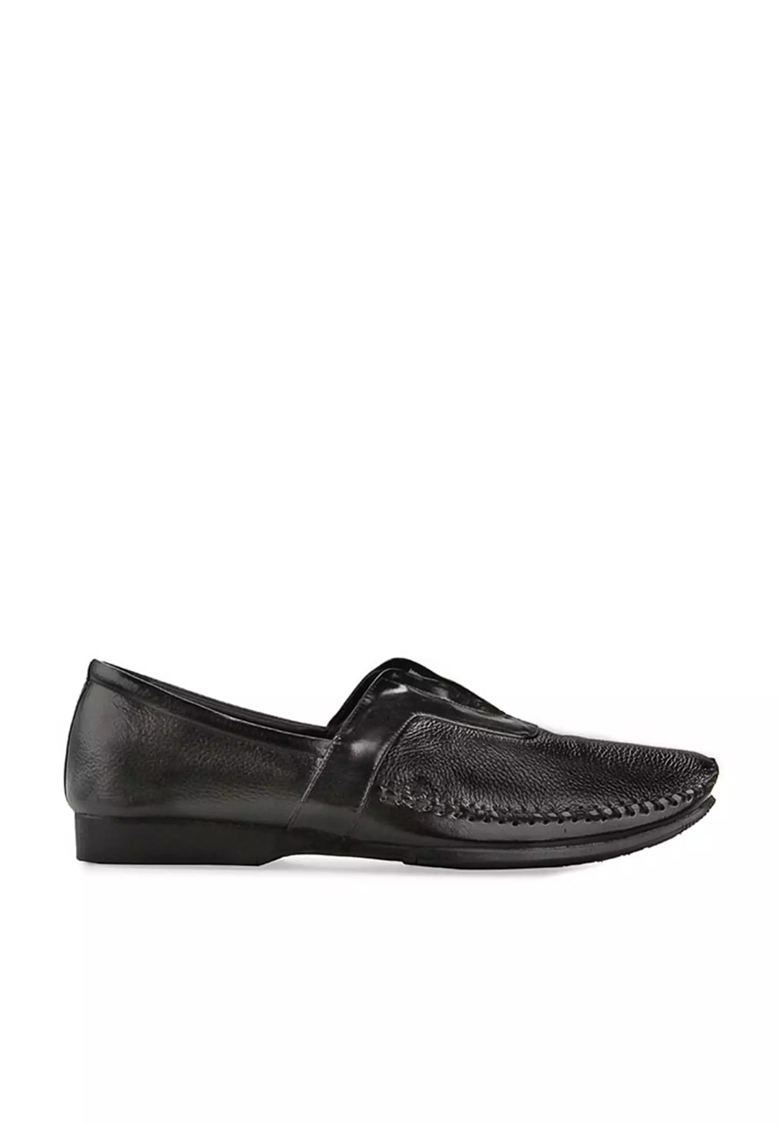 Mathew Sepatu Semi Formal Slip On Loafer Pria Kulit Asli