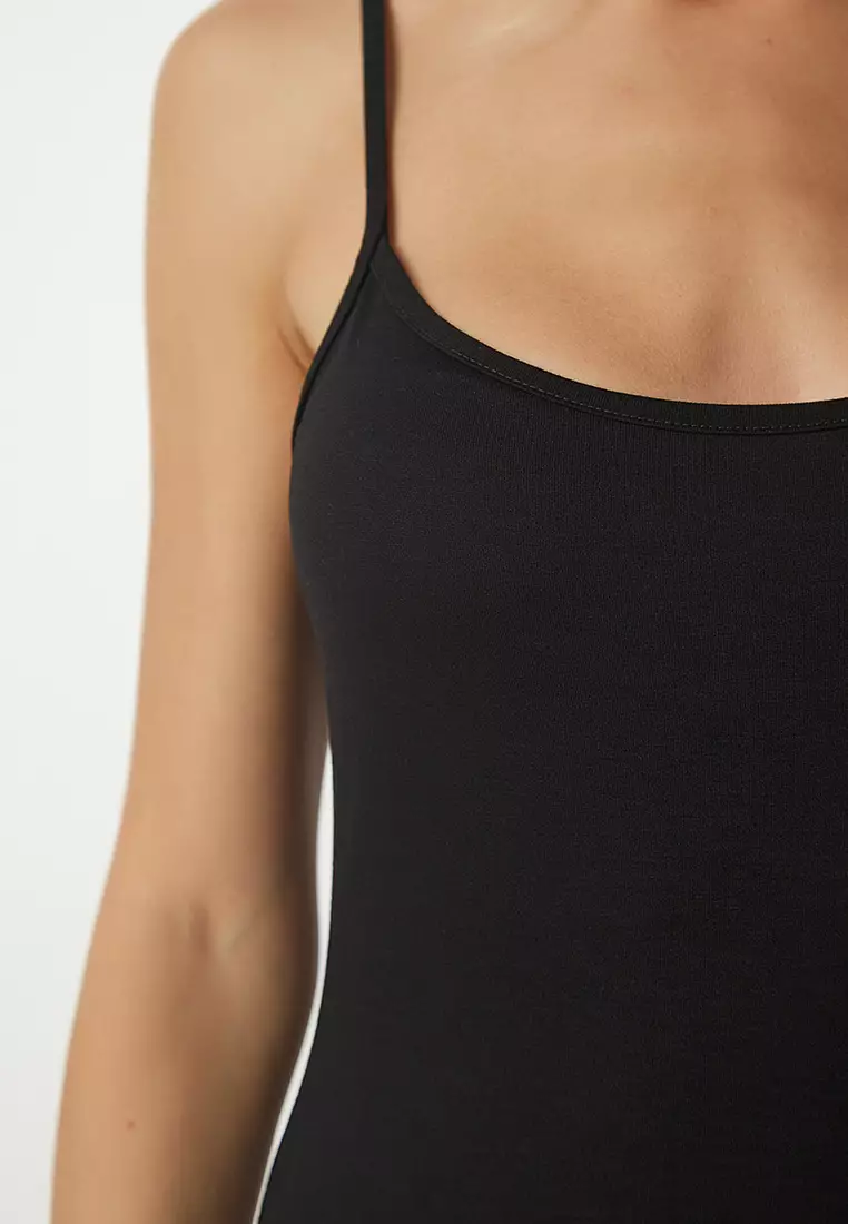 Strappy Knitted Column Dress