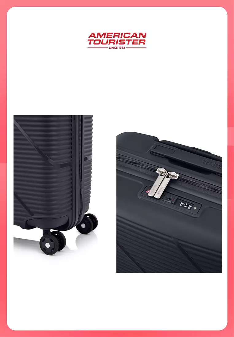 American Tourister Ezylif Spinner Medium 24 Inch Tsa Exp - Black