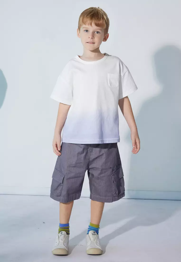 Dip Dye Shirt With Front Pocket