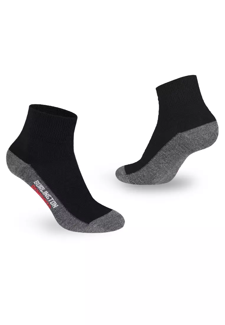 Burlington Men's Cotton Lite Thin Casual Ankle Socks 3 pairs in a pack 142B