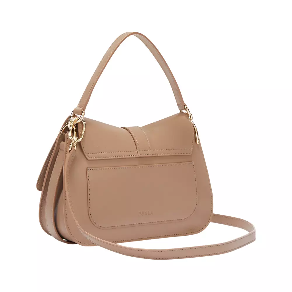 Flow Medium Top Handle Bag Greige