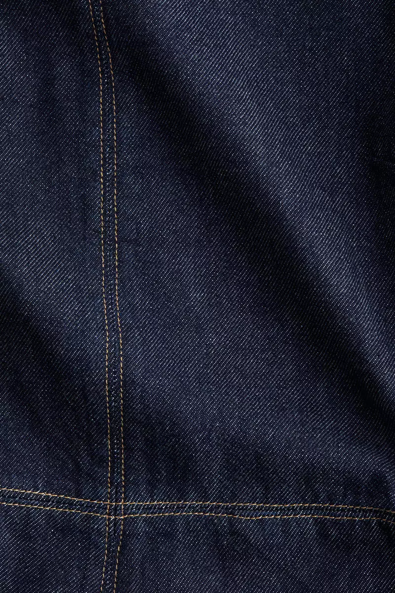 Belted denim playsuit