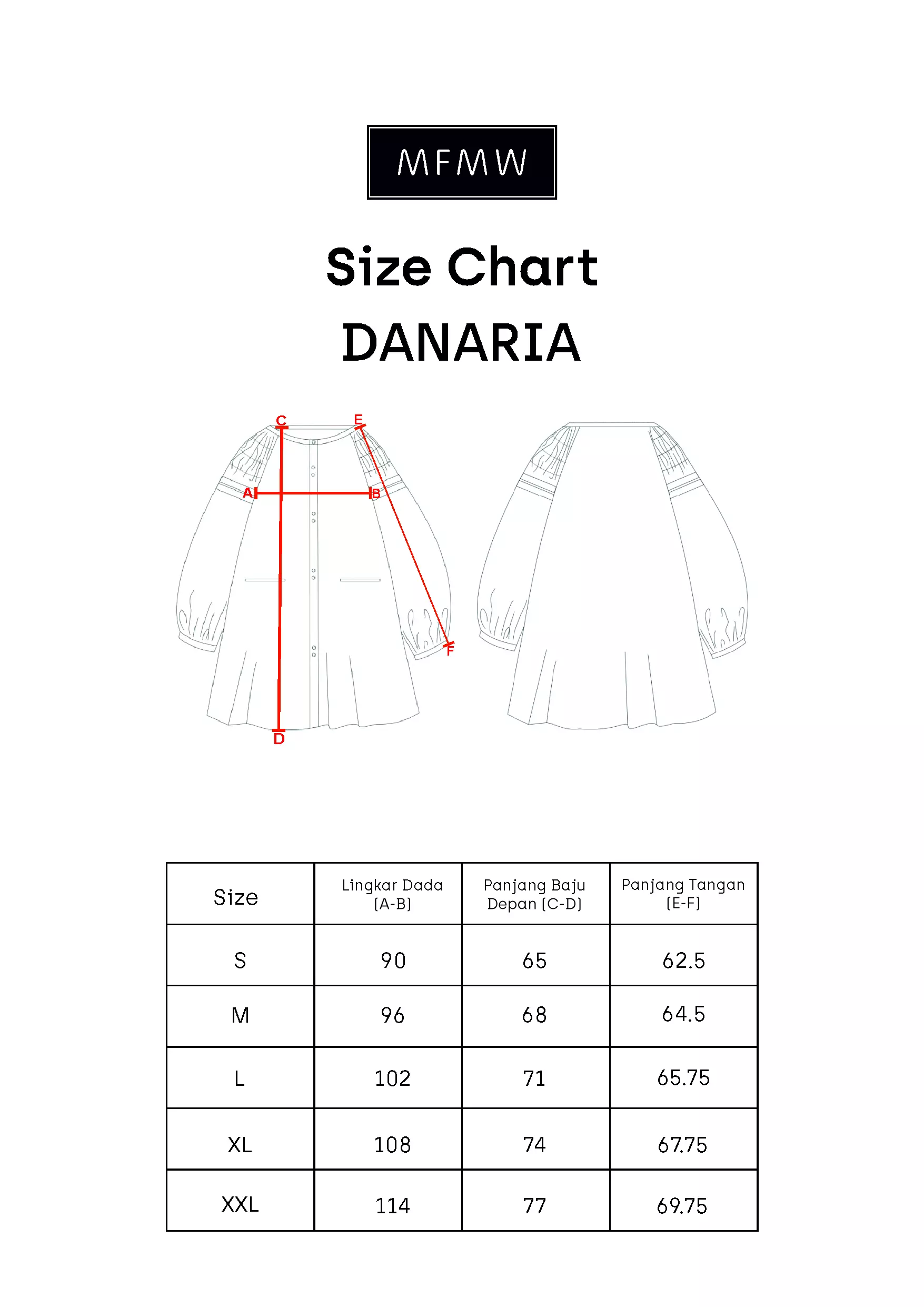 MFMW Danaria Atasan Blouse Salem Motif Kotak
