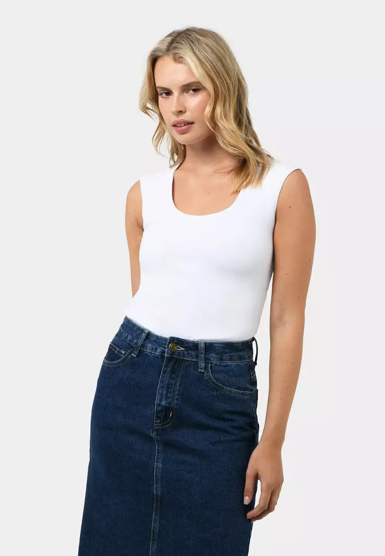 Soho Rounded Square Neck Top