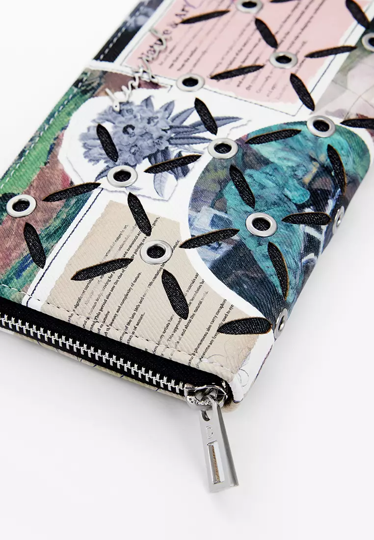 Large cut-out collage wallet