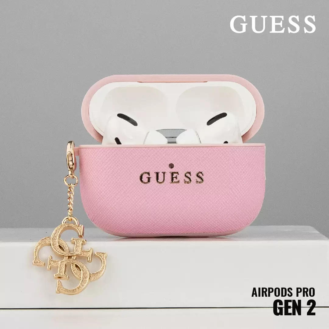 AirPods Pro (1st Generation) - GUESS - Silicone Case with 4G Charm - P