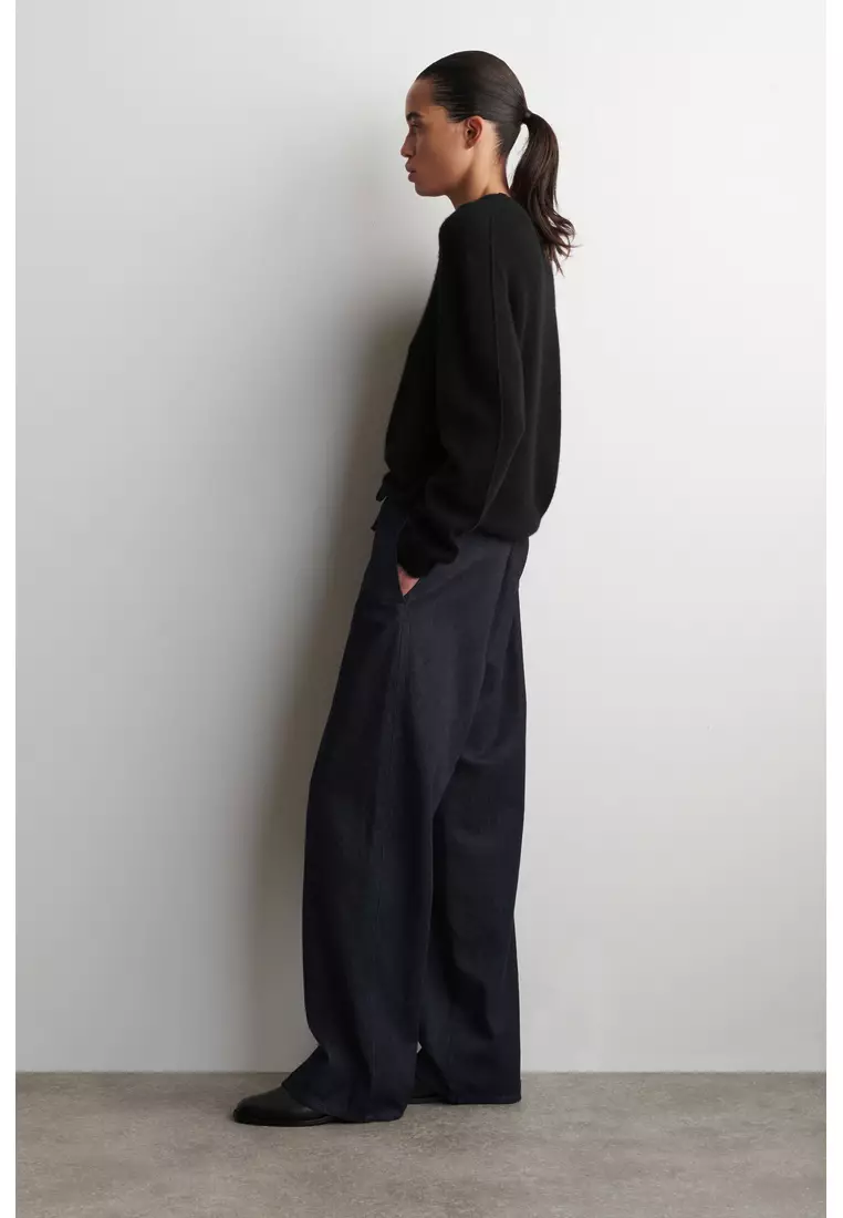 Buy COS DRAWSTRING DENIM TROUSERS 2026 Online | ZALORA