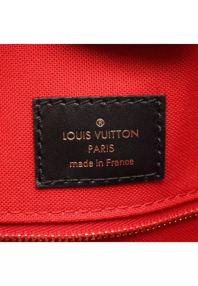 Pre-Loved Louis Vuitton on-the-go GM monogram giant monogram reverse Shoulder bag PVC leather Brown light brown