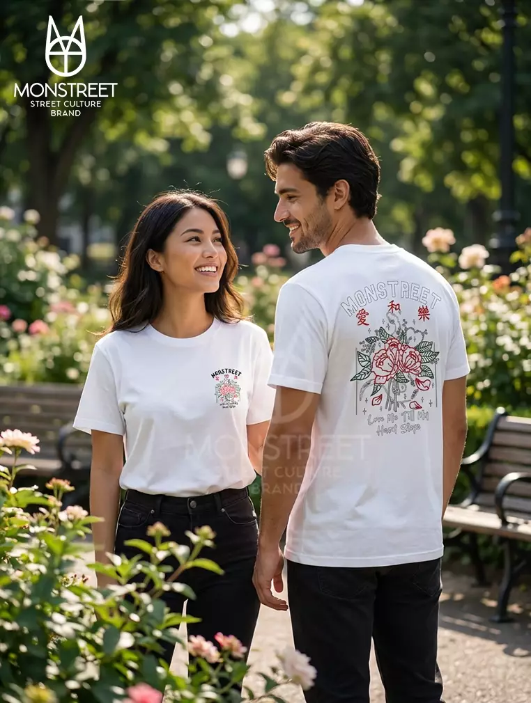 Monstreet Kaos Katun Combed 24S Grafis Reguler Fit Putih Tshirt UTR94 Cotton Combed 24S Graphic Tshirt Regular Fit White Tshirt