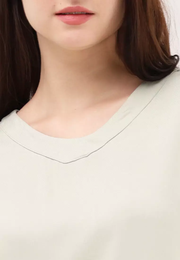Short Sleeves V-neck Blouse