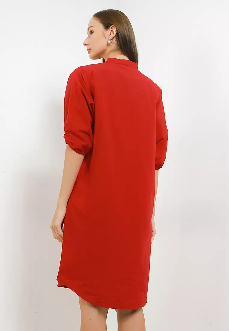 Alika Puffed Sleeve Dress