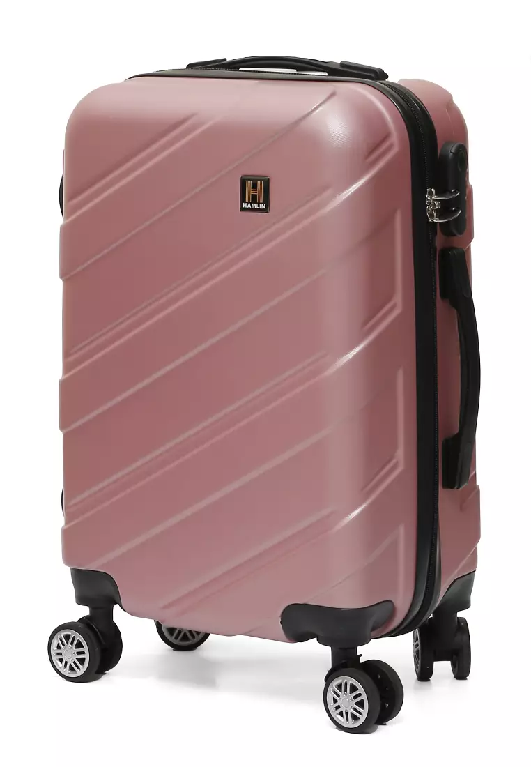 Carlton Koper Hardcase Unisex Size 20Inch Suitcase Combination Lock Large Compartment Material ABS+PVC Coated ORIGINAL - Pink