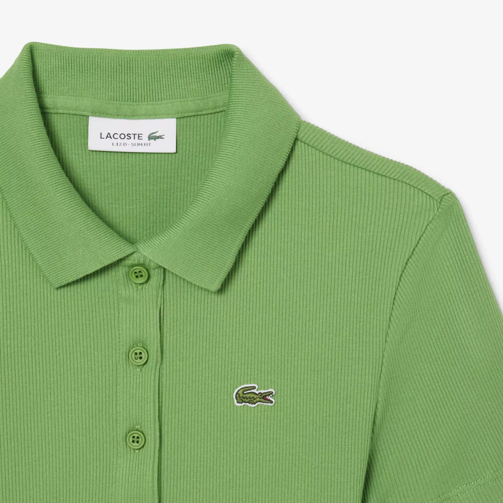 L.12.D Slim Fit Ribbed Cotton Polo Shirt