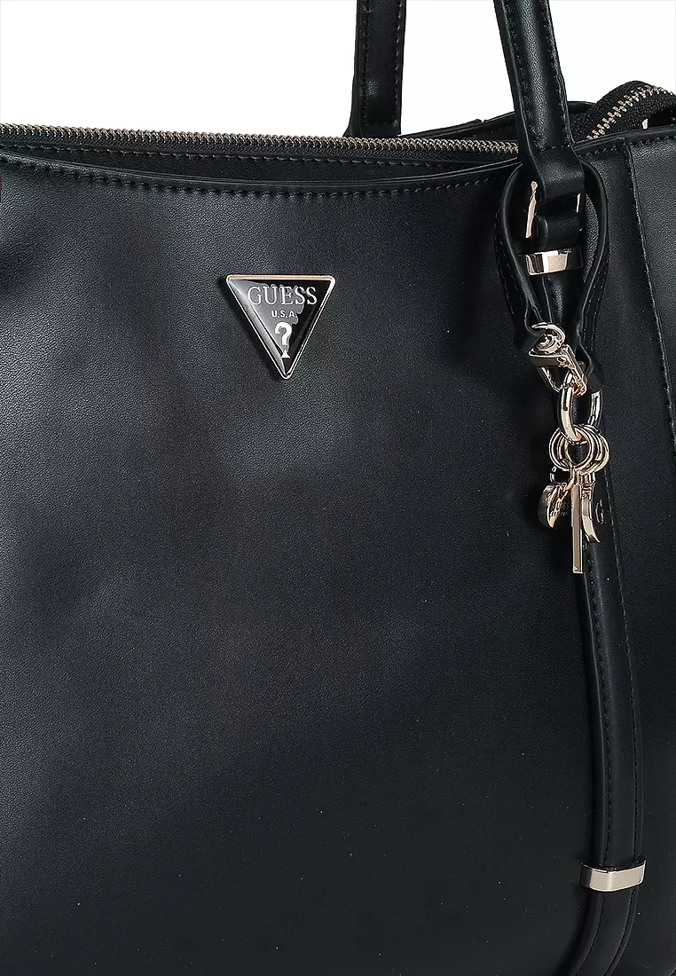Guess DARYNA SATCHEL - Handtas - dark taupe/taupe