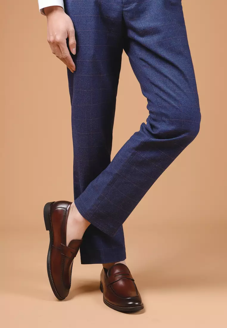 Grain Leather Penny loafers MK5050-1