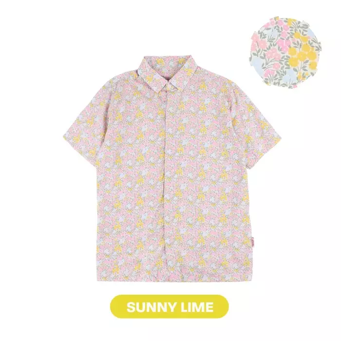 Mooi Kemeja Dewasa Lunar Collection Rui Collar Shirt Adult - Sunny Lime