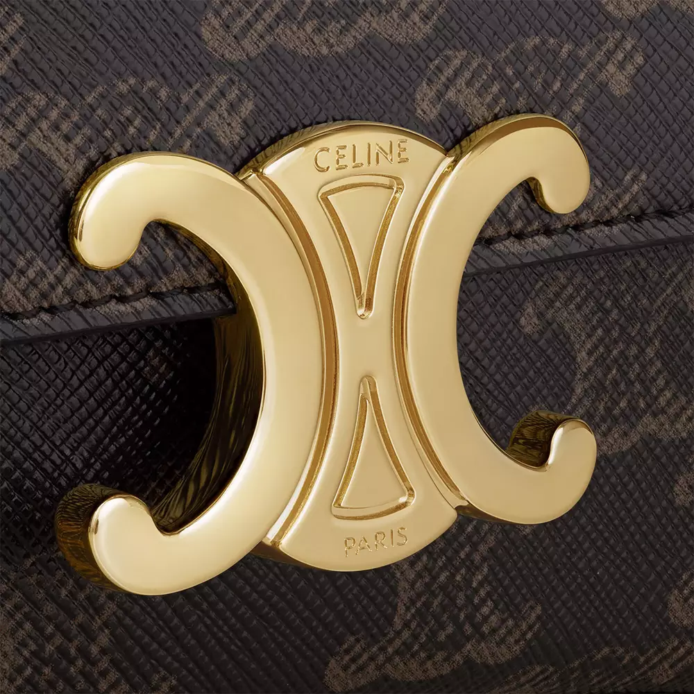 Teen Lola in Triomphe Canvas and Calfskin Leather Black Tan