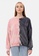 MKY Clothing pink MKY Braid Two Tone Sweater In Pink-Grey D90CEAA29C1B16GS_1