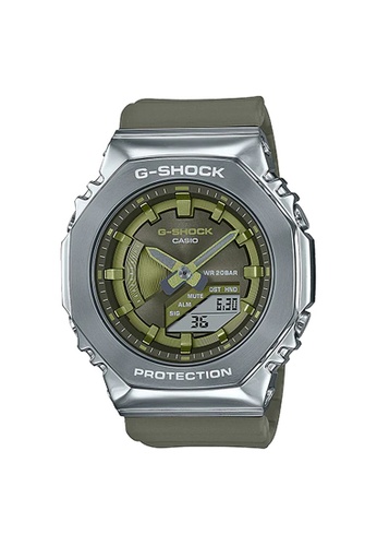 G-SHOCK green and silver CASIO G-SHOCK METAL GM-S2100-3A 63C2AAC876A14AGS_1