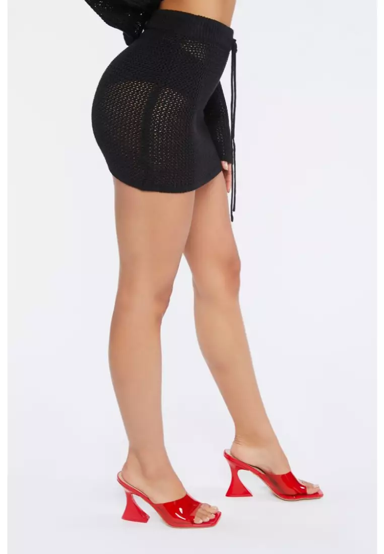 Buy FOREVER 21 Crochet Swim Cover Up Mini Skirt 2024 Online