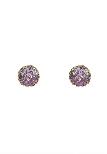 Kate Spade purple That Sparkle Round Earrings (hz) 3EF9AAC32E4515GS_1