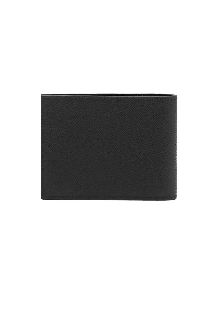 Gancini Men's Leather Bifold Wallet Black 775644